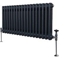 Monstershop Traditional 2 Column Radiator - 300 x 832mm - Anthracite Grey