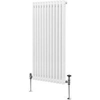 Monstershop Traditional 2 Column Radiator - 1500 x 562mm - White