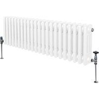 Monstershop Traditional 3 Column Radiator - 300 x 1192mm - White
