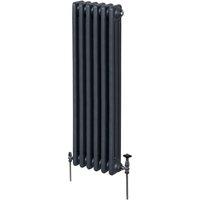 Monstershop Traditional 3 Column Radiator - 1500 x 292mm - Anthracite Grey