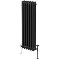 Monstershop Traditional 3 Column Radiator - 1500 x 292mm - Black