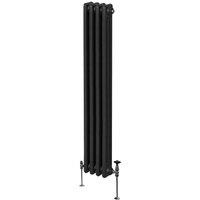 Monstershop Traditional 3 Column Radiator - 1800 x 202mm - Black