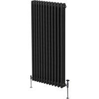 Monstershop Traditional 3 Column Radiator - 1800 x 562mm - Black