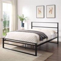Crazy Price Beds Ltd Hartfield Black Metal Bed | Size: Small Double