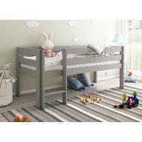 Noomi Shorty Mid Sleeper Bed in Grey | Size: Junior