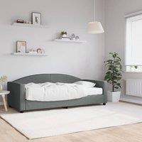 Berkfield Home Daybed with Mattress Blue Dark Grey 90x190 cm Fabric