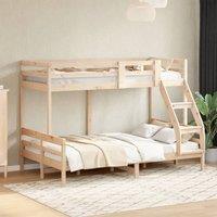 Berkfield Home Bunk Bed without Mattress 90x200/120x200 cm Solid Wood in Brown