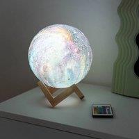 EONLION 18cm LED Neptune Planet Lamp Remote Control Rechargeable Bedside