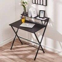 EONLION Black Foldable Computer Desk Portable Folding Laptop PC Table