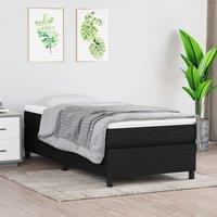 Berkfield Home Bed Frame without Mattress Black Single Fabric (UK/IE/FI/NO only)