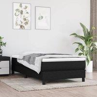 Berkfield Home Box Spring Bed Frame Black 90x190 cm Single Fabric