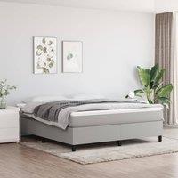 Berkfield Home Box Spring Bed Frame Light Grey 180x200cm Super King Fabric