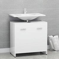 Berkfield Home Bathroom Cabinet White 60x33x61 cm Engineered Wood | Size: 60 x 33 x 61 cm