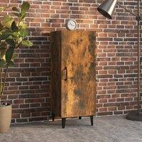 Berkfield Home Sideboard Smoked Oak 34.5x34x90 cm Engineered Wood in Brown