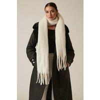 James Lakeland Women's White Blanket Scarf in Off-White