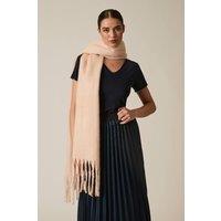 James Lakeland Women's Beige Blanket Scarf