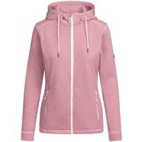 Trespass Women's Rootless Stripe Marl AT200 Fleece Jacket in Light Pink | Size: XL