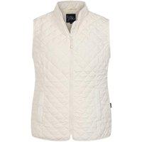 Lazy Jacks Women's Quilted Gilet in White | Size: Small