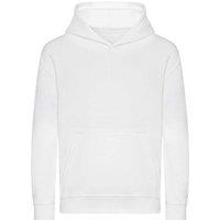 AWDis Plain Hoodie in White | Size: 12 Years