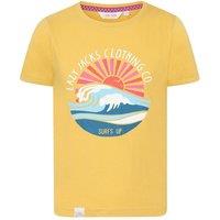 Lazy Jacks Girl's Graphic T-Shirt in Lemon | Size: 1-2 Years