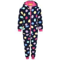 Lazy Jacks Girl's Spotted All-In-One Nightwear | Size: 3-4 Years