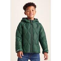 TOG24 " Arbor' Kids Shower Resistant Padded Jacket in Dark Green | Size: 10-11 Years