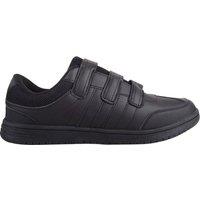 ABSOLUTE FOOTWEAR Men's Mens Slip On Three Strap Touch & Close Gym Sports Running Trainers in Black | Size: 9