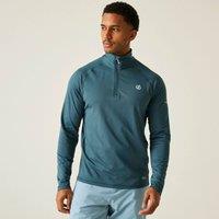 Dare 2b Men's Fuse Up II Lightweight Core Half Zip Stretch Midlayer in Mid Blue | Size: Small