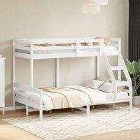 Berkfield Home Bunk Bed without Mattress 80x200/120x200 cm White Solid Wood