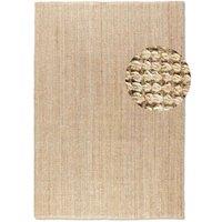 THE RUGS Handwoven Flatweave Jute Rug & Runner Natural Fibre Durable in Beige | Size: 80 cm x 200 cm