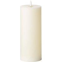 Love Lace Natural Glow 3.5 x 9 LED Cream Candle in Ivory