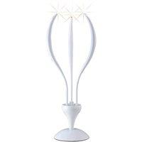 Netlighting Llamas Table Lamp 3 Light G4 Gloss White NOT LEDCFL Compatible