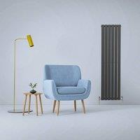 Monstershop Designer Flat Panel Radiators Anthracite Grey 1600mm x 420mm