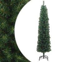 Berkfield Home Slim Artificial Christmas Tree with Stand Green 180 cm PVC