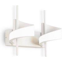 Netlighting Tsunami 2 Light Spiral Wall Lamp 24W LED 3000K 1800lm Sand White