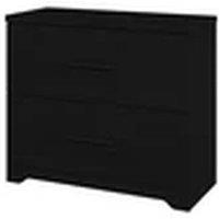 EONLION Wood Lateral File Cabinet Office Storage Drawers in Black