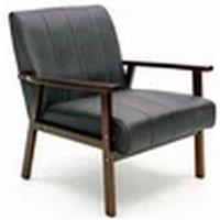 EONLION Armchair Stylish Modern Living Room Accent Single Armchair in Black