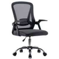 EONLION Mesh Back Ergonomic Office Chair with Flip-up Armrest Dark Grey