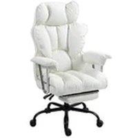 EONLION Heavy Duty Office Chair Ergonomic Recliner Chair White