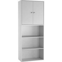 EONLION Wide 3 Tier Book Shelf Deep Bookcase Storage Cabinet in White