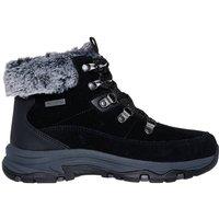 Skechers Women's TREGO Outdoor Sparkly Lace Up Boot W/ Air-Cooled Mf Black | Size: 4