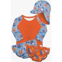 Bambino Mio Reusable Swim Complete 4 Piece Set in Orange | Size: 6-12 m