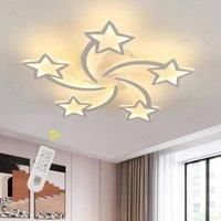 EONLION 50W LED Star Shape Dimmable with Remote Lamp Kids Room Lighting in White