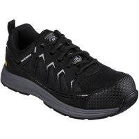 Skechers Men's Malad II Safety Trainers in Black | Size: 11