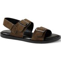 Lands' End Men's Double Buckle Slingback Sandals in Khaki | Size: 8