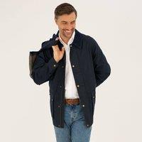 Lands' End Men's Waxed Jacket in Dark Navy | Size: Small