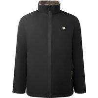 MODISHION Men's Warm Zip-Up Winter Jacket in Black | Size: Small