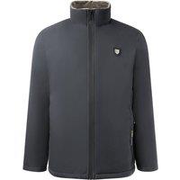 MODISHION Men's Warm Zip-Up Winter Jacket in Dark Grey | Size: 2XL