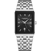 STHRLING Original Men's Empire Edge 45mm Quartz Rectangular Watch - Stainless Steel Bracelet in Silver