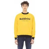 Baldinini Trend Men's Yellow Crew Neck Sweatshirt Sweaters | Size: Large
